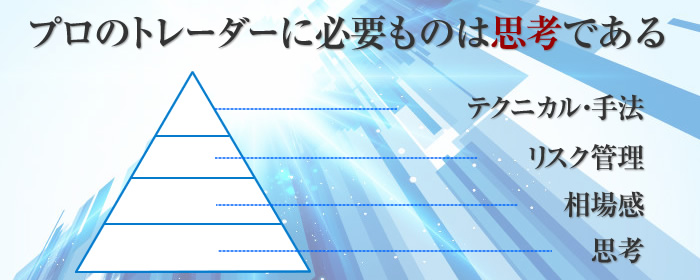 プロのトレーダーに必要なものは思考 プロのトレーダーに必要なものは思考